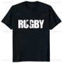 New Arrival Player Running with Rugby Ball Graphic Printed Tshirt Rugby Fan Dad Brother Uncle Mens T Shirt Streetwear Soft Tees