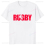 New Arrival Player Running with Rugby Ball Graphic Printed Tshirt Rugby Fan Dad Brother Uncle Mens T Shirt Streetwear Soft Tees