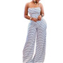 2026 Hot Sale Fashion Wholesale Women Off Shoulder Wide Leg Jumpsuit Ladies Polka Dot Bodycon Rompers Jumpsuit