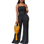 2026 Hot Sale Fashion Wholesale Women Off Shoulder Wide Leg Jumpsuit Ladies Polka Dot Bodycon Rompers Jumpsuit