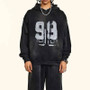 PFNW 2025 Spring High Street Vintage Washed Digital Padded Hooded Sweatshirt Men's American Loose Oversized Pullover Top 28W5695