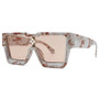 47555 Millionaire Diamond Flower Sunglasses Men Women Fashion Brand Designer Sunshade Uv400 Retro Glasses