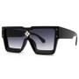47555 Millionaire Diamond Flower Sunglasses Men Women Fashion Brand Designer Sunshade Uv400 Retro Glasses