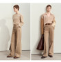 Amii Minimalism Women's Jeans 2024 Autumn New Casual Cotton Denim Pants Retro Trendy Loose Straight Wide-leg Trousers 12443249