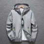 Men Women Teens Camping Hiking Jacket Reflective Windbreaker Spring Autumn Cycling Trekking Sports Coat With Inside Pocket
