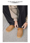 Retro Handmade Men's Casual Shoes Low Top Velvet Surface Smoke Rubber Spring Autumn British Style Flat Heel round Toe N-1