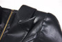 2024 Spring And Autumn New High-end Fashion, Simple Temperament, Slim Slim Skin, Women's Pu Leather Suit Skirt Dress