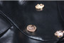 2024 Spring And Autumn New High-end Fashion, Simple Temperament, Slim Slim Skin, Women's Pu Leather Suit Skirt Dress