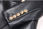 2024 Spring And Autumn New High-end Fashion, Simple Temperament, Slim Slim Skin, Women's Pu Leather Suit Skirt Dress