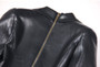 2024 Spring And Autumn New High-end Fashion, Simple Temperament, Slim Slim Skin, Women's Pu Leather Suit Skirt Dress