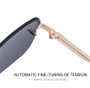 Small Frame Rectangle Rimless Punk Sunglasses Men 2025 Luxury Brand Vintage Metal Sun Glasses For Male Classic Shades UV400