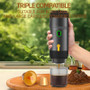 Electric French Automatic Espresso Machine 220V 7500mAh Battery Travel Car Coffee Maker Brew System Self-Heating Portable Hotel
