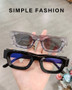 SO&EI Ins Popular Fashion Small Square Polarized Sunglasses Women Retro Punk Shades UV400 Men Trending Sun Glasses