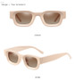 SO&EI Ins Popular Fashion Small Square Polarized Sunglasses Women Retro Punk Shades UV400 Men Trending Sun Glasses