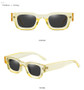 SO&EI Ins Popular Fashion Small Square Polarized Sunglasses Women Retro Punk Shades UV400 Men Trending Sun Glasses