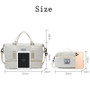 Large Capacity Travel Weekender Bag With Wet Pocket Shoes Compartment 2pcs Carry on Duffel Tote Bag Set With Small Handbag