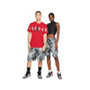 Jordan Jumpman Allover Printed Knit Mens Active Shorts Color: Grey/White  100% Authentic