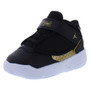 Jordan Max Aura 4 Infant Toddler Shoes Black Gold Mesh Upper Rubber Outsole EVA Midsole Boys Basketball Shoes Spring