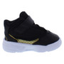 Jordan Max Aura 4 Infant Toddler Shoes Black Gold Mesh Upper Rubber Outsole EVA Midsole Boys Basketball Shoes Spring