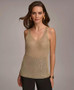 Donna Karan Women's Metallic-Knit Tank Top | Donna Karan New York