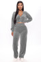 2023 Autumn Velour Two Piece Sets Women Tracksuit Long Sleeve Zipper Hooded Sweater Skinny Pant Suit Solid Casual Sweatshirt Set