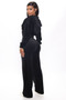 2023 Autumn Velour Two Piece Sets Women Tracksuit Long Sleeve Zipper Hooded Sweater Skinny Pant Suit Solid Casual Sweatshirt Set