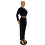 2023 Autumn Velour Two Piece Sets Women Tracksuit Long Sleeve Zipper Hooded Sweater Skinny Pant Suit Solid Casual Sweatshirt Set