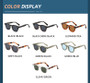 New TR fashion polarized sunglasses sunscreen UV400 sunglasses propionic pin high sense sunglasses