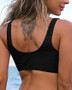 Foreign Trade Amazon Explosions Women's Front Kink Bikini Top V-Neck Push-up Padded Swimsuit Top Swimsuit