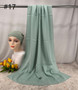 110colors Modal Hijab with Modal Undercap Set Basic Stretchy Pullover Headscarf Thin Breathable Sunscreen Head Wrap Hijabs Scarf
