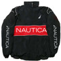 NAUTICA Color-block Quilted Jacket, Stand-collar Trench Coat, Vintage Streetwear, Men's and Women's Fashionable Sports Jacket