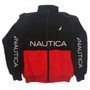 NAUTICA Color-block Quilted Jacket, Stand-collar Trench Coat, Vintage Streetwear, Men's and Women's Fashionable Sports Jacket