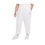 For Women's Active Essentials Fleece Pants White/Black Sportswear Collection Vietnam Made | 100% Authentic