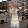 Plaid Scarf Winter New - Faux Cashmere Maillard Style, Korean Warm Vintage Fashion Thick Wrap for Women