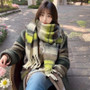 Plaid Scarf Winter New - Faux Cashmere Maillard Style, Korean Warm Vintage Fashion Thick Wrap for Women