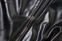 Weird Puss Zip Women Varsity Jacket Faux Leather Patchwork Cinched Waist Autumn Fashion Wild Street Hipster Uniform Crop Coat