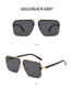 2025 New Square Box Sunglasses Trend Fashion Sunglasses Men And Women Half -frame Car Sunglasses 1202
