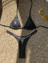 2025 New Cross-border Foreign Trade Split Two-piece Snake Pattern Bright Strap Backless Sexy Bikini Swimsuit for Women