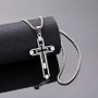 2025 Cross Stainless Steel Choker Necklace For Man Gold Color Men's Chain Necklace Jewelry Corrente Masculina