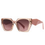 SHAUNA Retro Polygon Cat Eye Women Sunglasses Fashion Brand Designer Colorful Gradient Men Sun Glasses Shades UV400