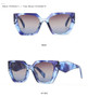 SHAUNA Retro Polygon Cat Eye Women Sunglasses Fashion Brand Designer Colorful Gradient Men Sun Glasses Shades UV400