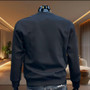Black Letter Printed Mens Hoodie Classic Crewneck Long Sleeve Pullover Sweatshirt Autumn Spring Casual Warm Fashion Daily Wear