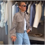 Women Faux Suede Cropped Jacket Stand Collar Snap Button Epaulet Detail Long Sleeve Loose Moto Outerwear Edgy Fall Daily Jackets