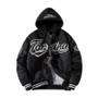 Tordna Black Canvas Bomber Jacket White Logo Embroidery Quick Dry Breathable Casual Streetwear Outerwear Winter Regular Men's