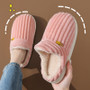Bebealy Winter Fur Men Slippers Men Shoes Outdoor Nonslip Short Plush Men Slippers Casual Fuzzy House Ankle Men Boots Flat Shoes