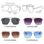 Luxury Metal Square Sunglasses Men Women Fashion Big Pilot Sun Glasses Male Classic Black Aviator Driving Travelling Shades