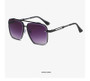 Luxury Metal Square Sunglasses Men Women Fashion Big Pilot Sun Glasses Male Classic Black Aviator Driving Travelling Shades