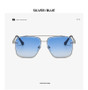 Luxury Metal Square Sunglasses Men Women Fashion Big Pilot Sun Glasses Male Classic Black Aviator Driving Travelling Shades