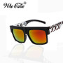 WHO CUTIE Square Sunglasses Men Women Brand 2025 Designer Beyonce Celebrity Hip Hop Flat Top Retro Gold Frame Sun Glasses Shades
