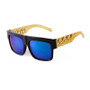 WHO CUTIE Square Sunglasses Men Women Brand 2025 Designer Beyonce Celebrity Hip Hop Flat Top Retro Gold Frame Sun Glasses Shades